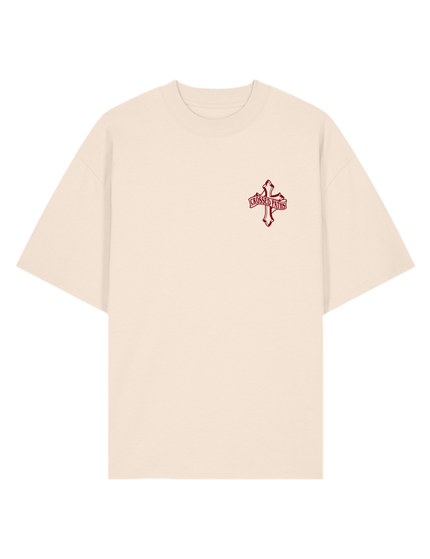 BLESSED - TEE - CREAM - Crossed Paths