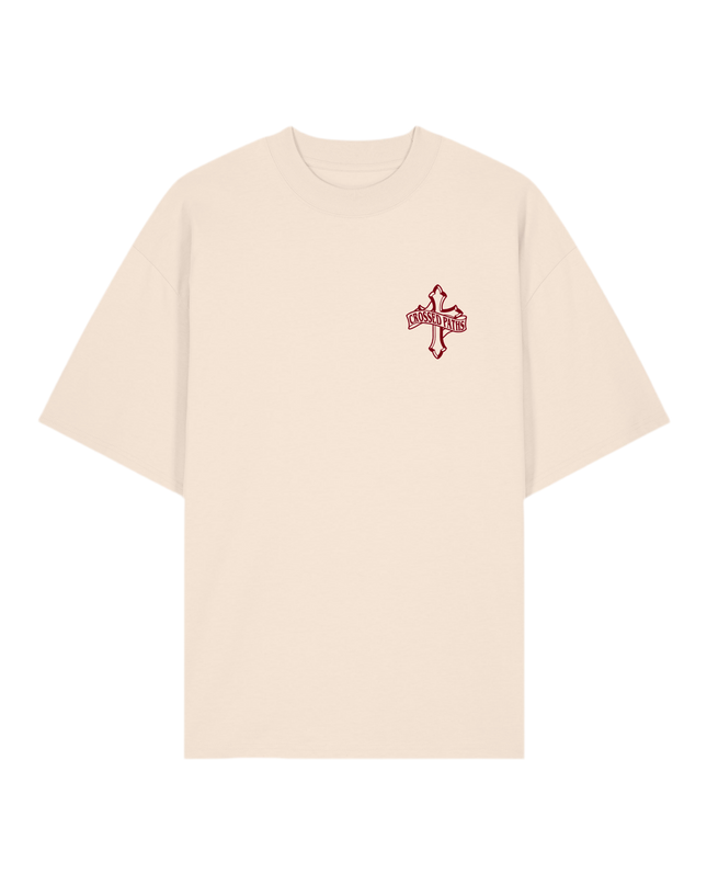 BLESSED - TEE - CREAM - Crossed Paths